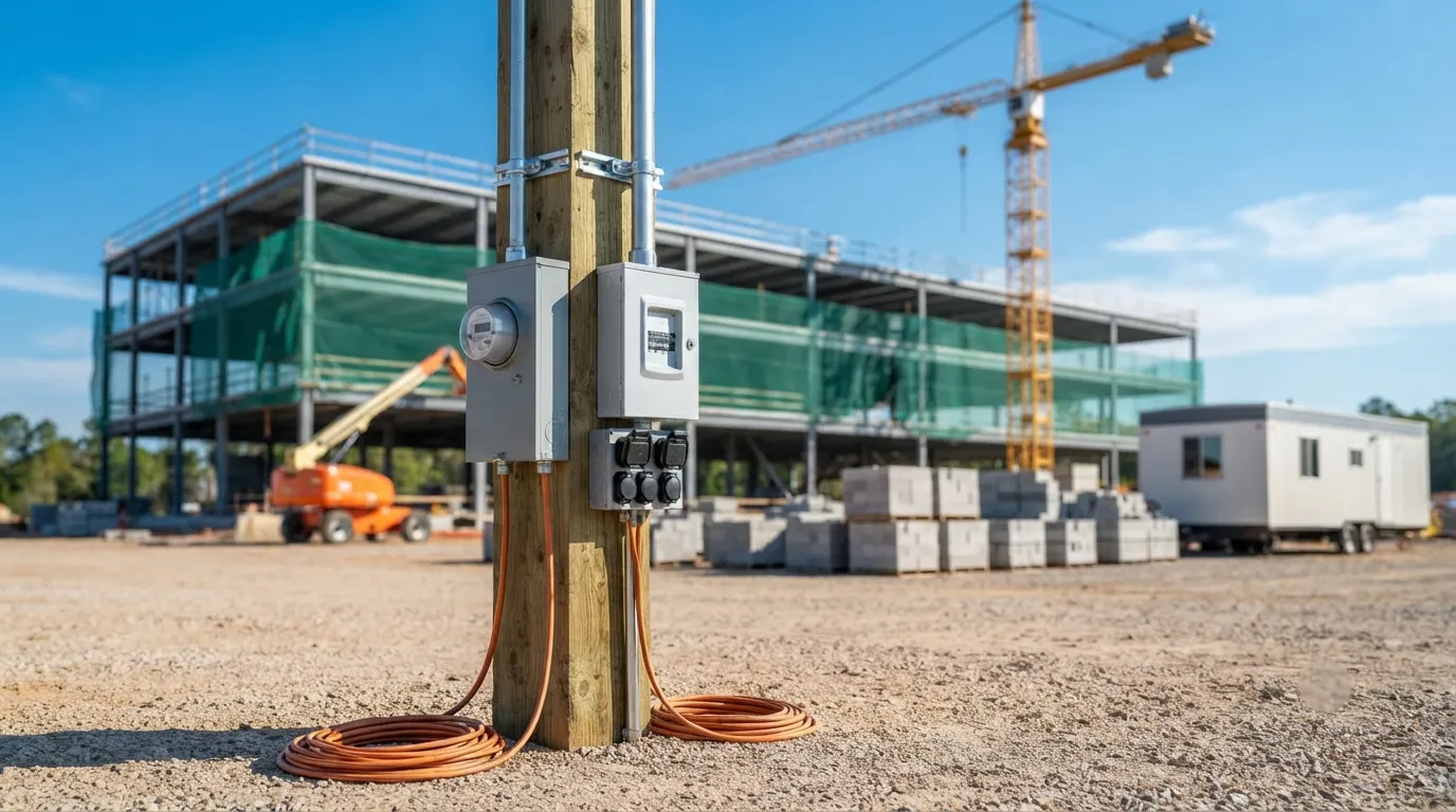 Temporary Power Pole in Salinas, CA